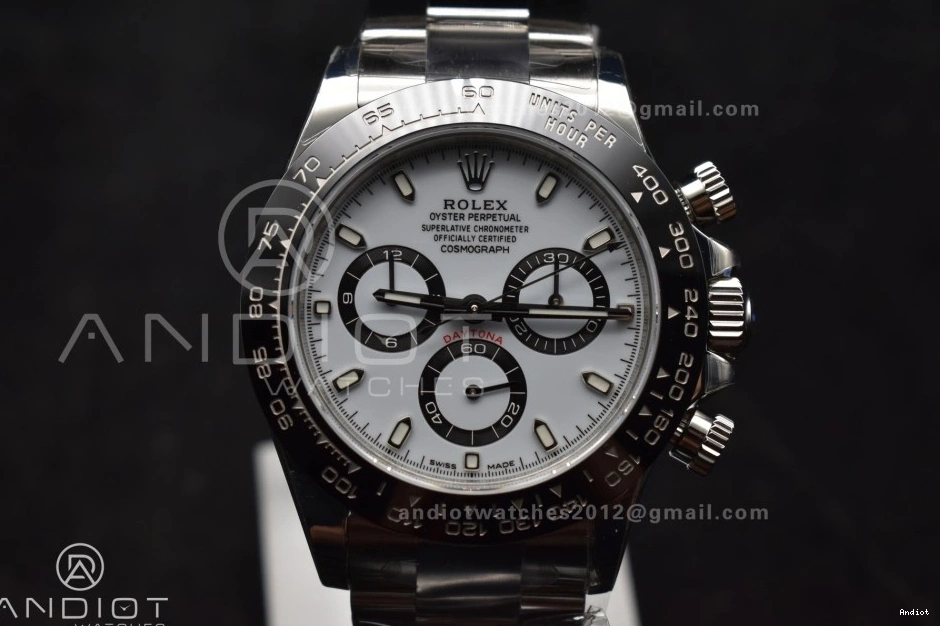 Steel Dial Daytona 1:1 Bracelet on SB VSF White DD4130 Edition Best 904L SS 116500 0323